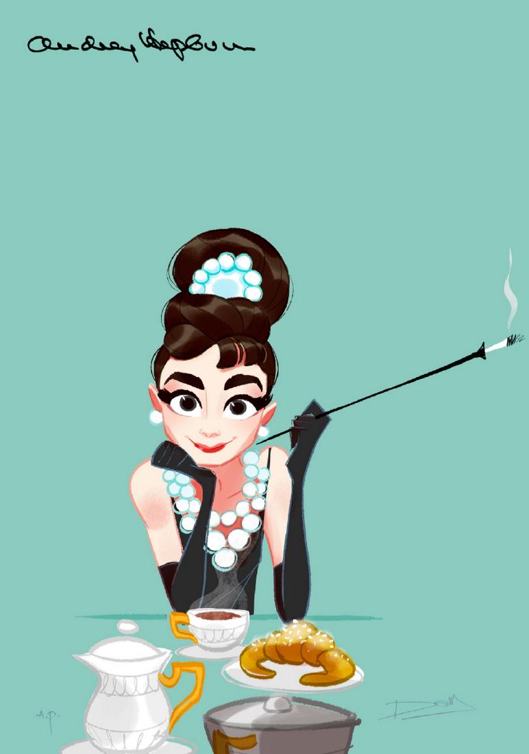 Audrey Hepburn - Original Giclée (1 of 1)