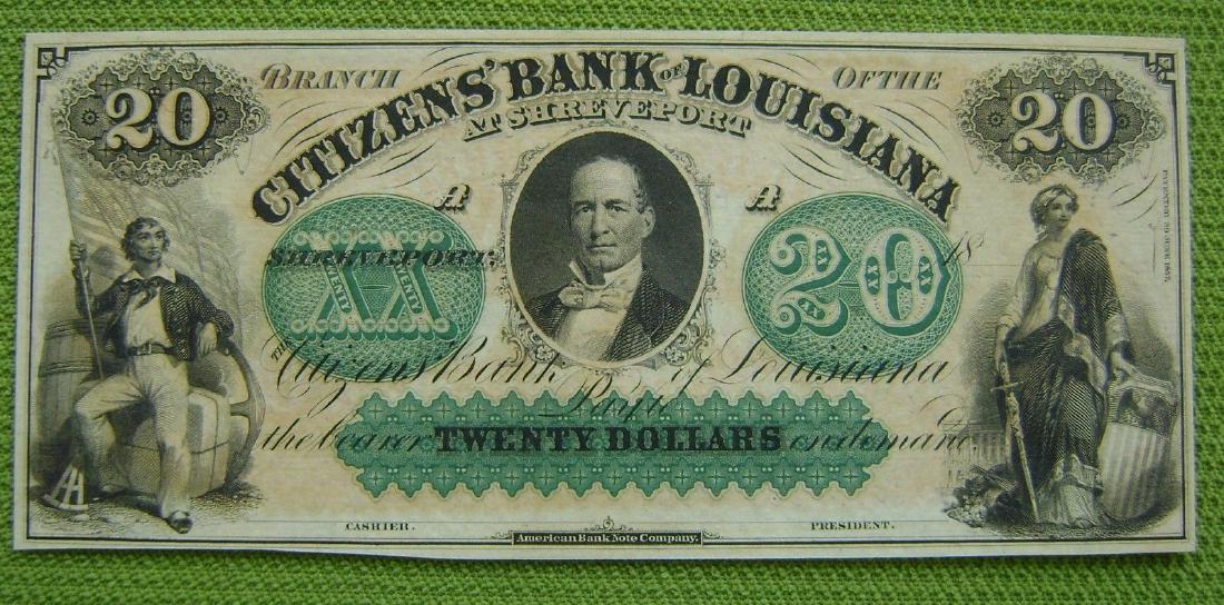 USA Amerika $20 Twenty Dollar Bill Citizens Bank of (1 of 2)