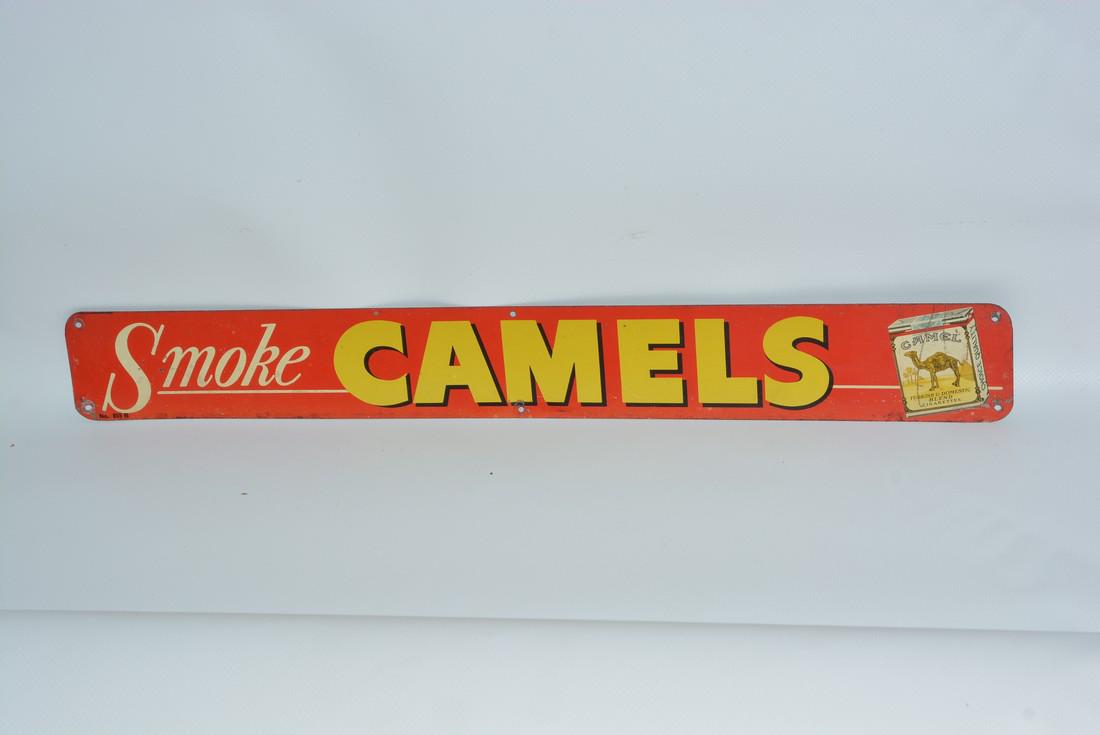 Smoke Camels w/Pack painted sign (1 of 2)