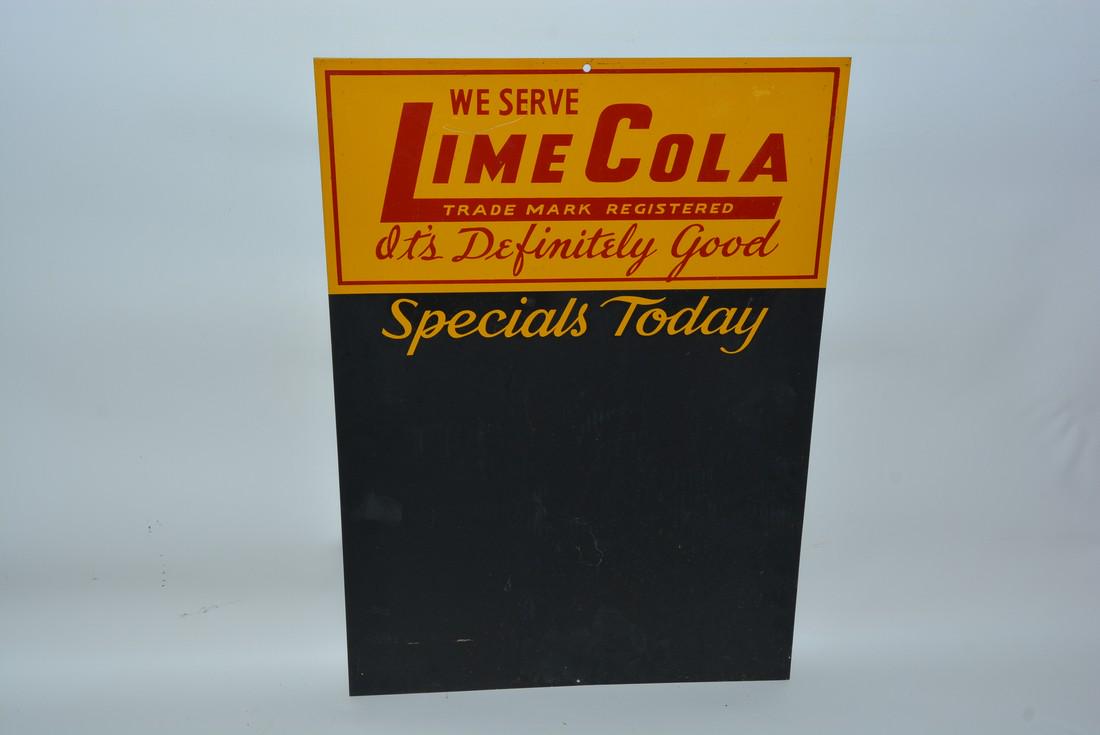 We Serve Lime Cola Chalk Board painted sign (1 of 2)