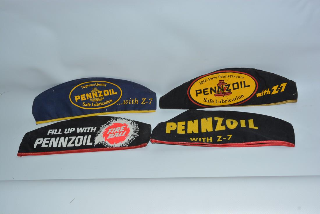 4-Pennzoil Motor Oil Service Station Attendants Hats (1 of 1)