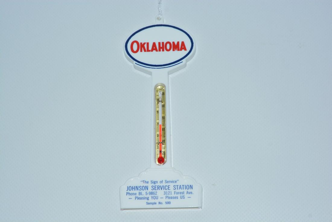 Oklahoma (gasoline) Plastic Pole Thermometer (1 of 1)