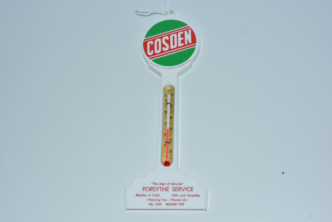 Cosden (gasoline) Plastic Pole Thermometer (1 of 2)