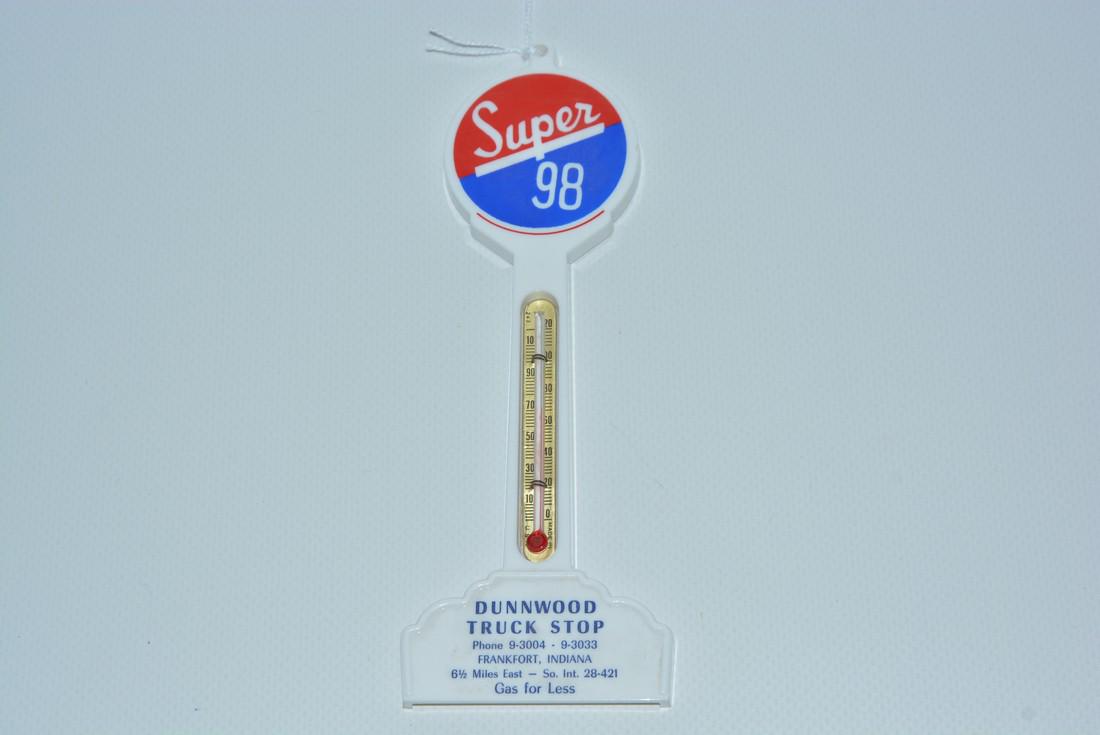 Super 98 (gasoline) Plastic Pole Thermometer (1 of 2)