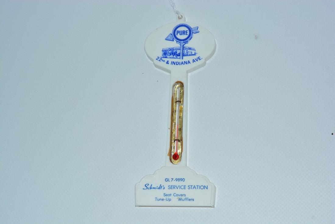 Pure w/station in background Plastic Poles Thermometer (1 of 2)