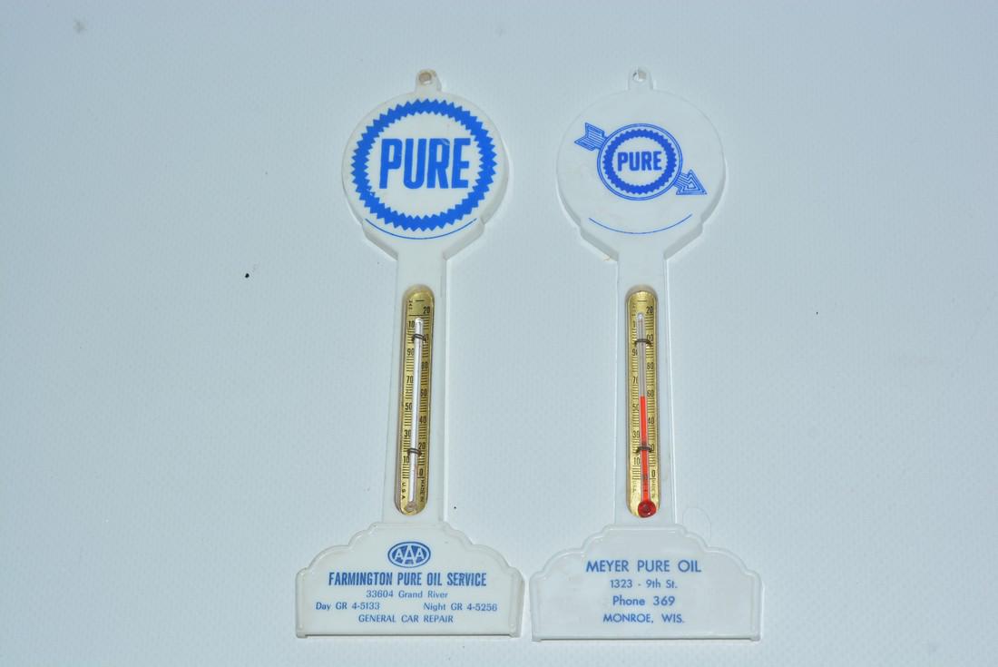 Pure w/arrow & Pure Plastic Pole Thermometers (1 of 2)