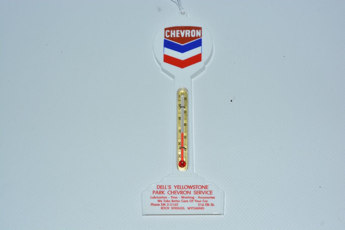 Chevron w/logo Plastic Pole Thermometer (1 of 2)