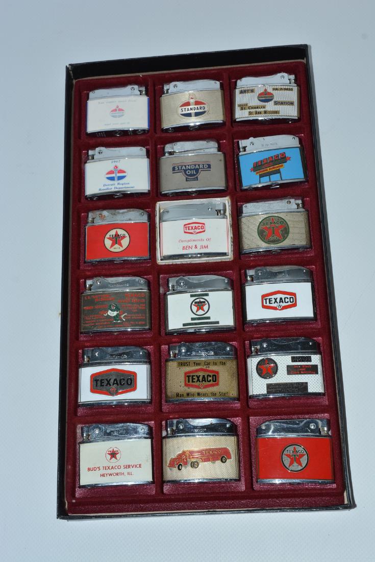 18-Different Service Station Metal Cigarette Lighters (1 of 5)