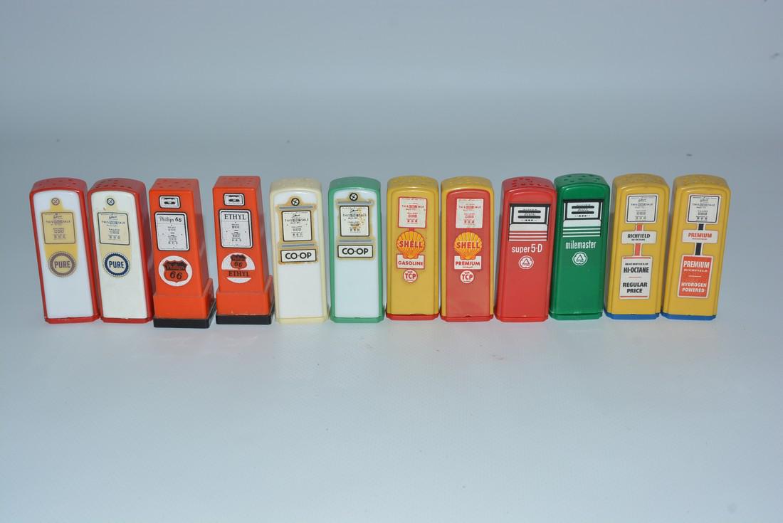 6-Sets if Plastic Gas Pump Salt & Pepper Shaker Sets (1 of 2)