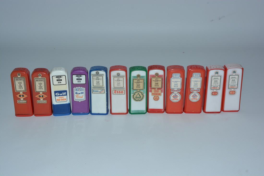 6-Sets if Plastic Gas Pump Salt & Pepper Shaker Sets (1 of 2)