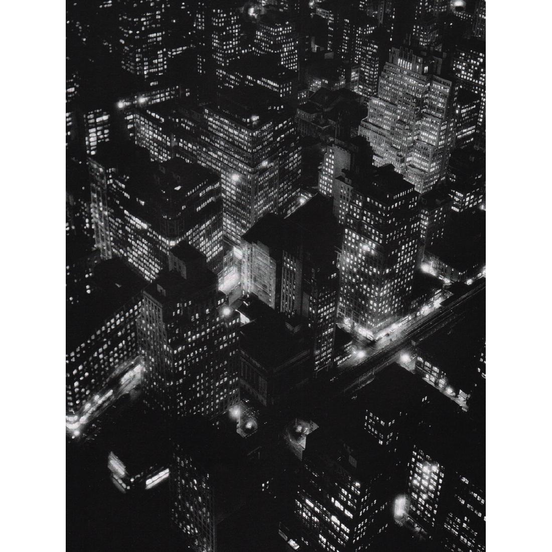 BERENICE ABBOTT - New York at Night: Artist: BERENICE ABBOTT Print Title: New York at Night Medium: Photo-Lithograph Printed in 2000's Printed in Italy Image size approx. 8 X 10.5 inches Berenice Alice Abbott (1989-1991) was an American 