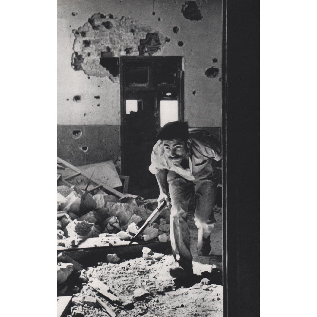 ROBERT CAPA - Israel, 1948: Artist: ROBERT CAPA Print Title: Israel, 1948 Medium: Sheet-fed Gravure Printing Date: 1960's Printed in Italy Image Size approx: 7.5 x 12.5 inches Robert Capa (1913-1954) was a Hungarian war photogra