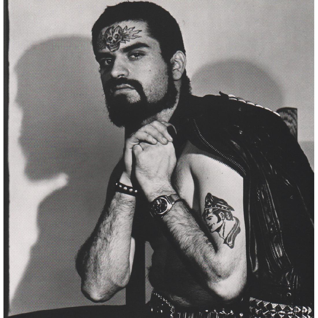 ROBERT MAPPLETHORPE - Nick Biens, 1977: Artist: ROBERT MAPPLETHORPE Print Title: Nick Biens, 1977 Medium: Sheet-fed Gravure Printing Date: 1980's Printed in Spain Image size approx. 10 X 10 inches Robert Mapplethorpe was an American photogr