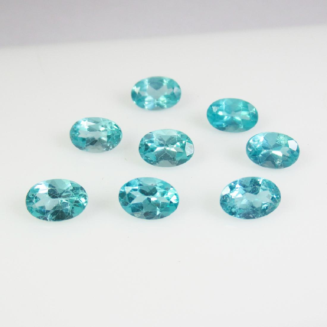 4.36 Ct Genuine 8 Bluish Green Apatite Necklace Oval (1 of 2)