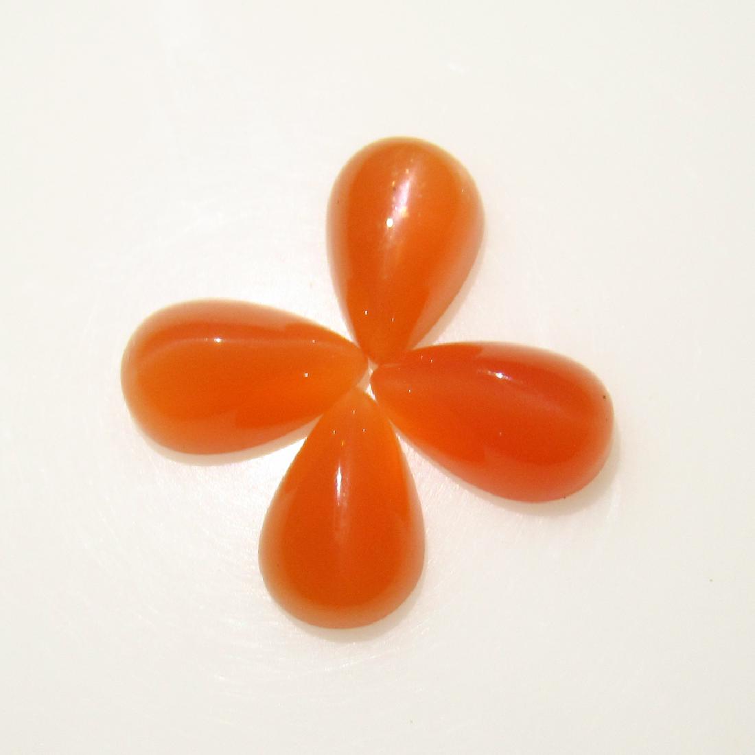 6.04 Ct Genuine 4 Orange Moonstone Matching Pear Set: No Reserve! Title: 6.04 Ct Genuine 4 Orange Moonstone Matching Pear Set Stone Clarity: Transparent Gemstones: Natural Moonstone Carat Weights: 6.04 Size/Dimensions: 9.20 x 5.90 x 4.90 mm / 4 PC's Addi