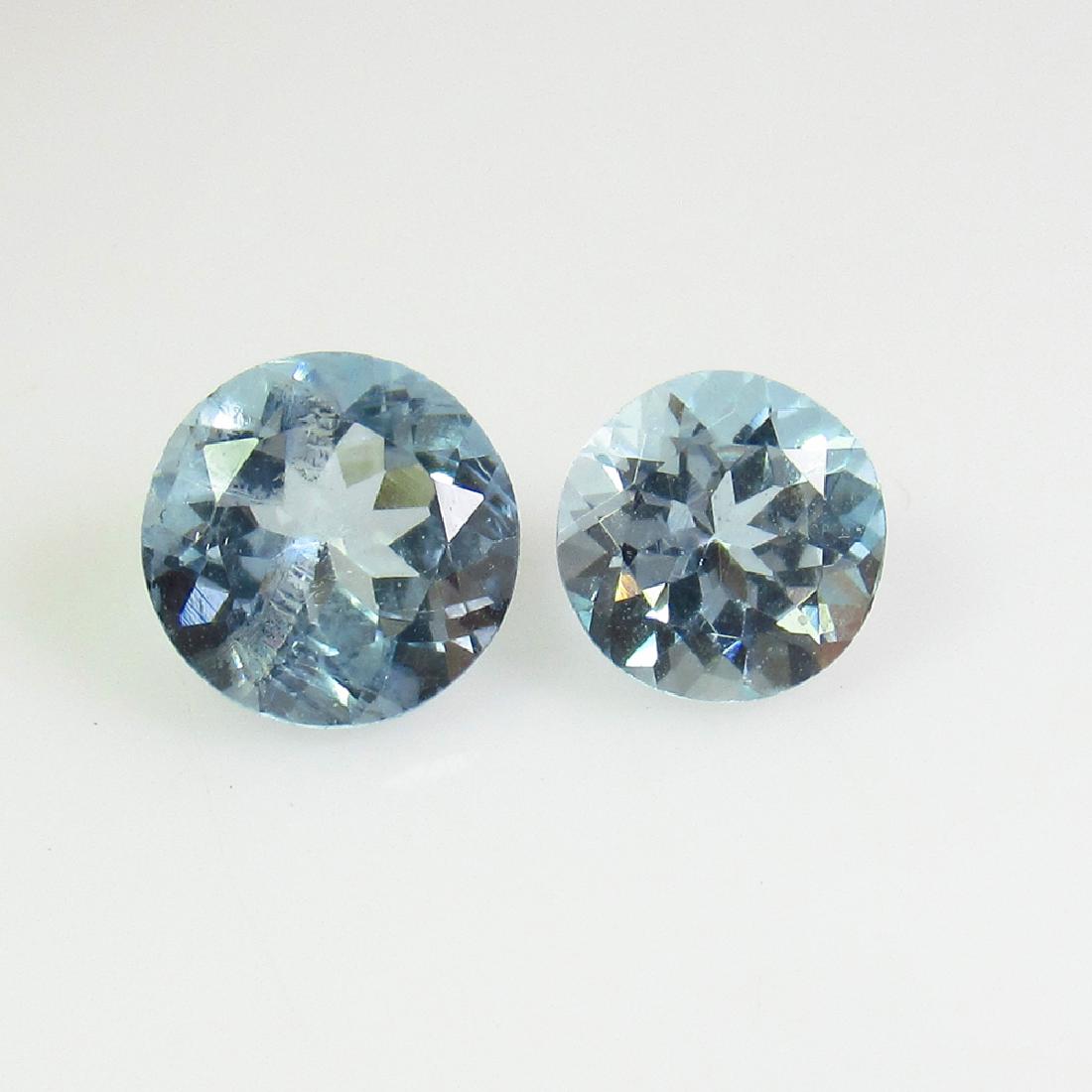1.50 Ctw Natural 2 Brazil Blue Topaz Round Cut (1 of 2)