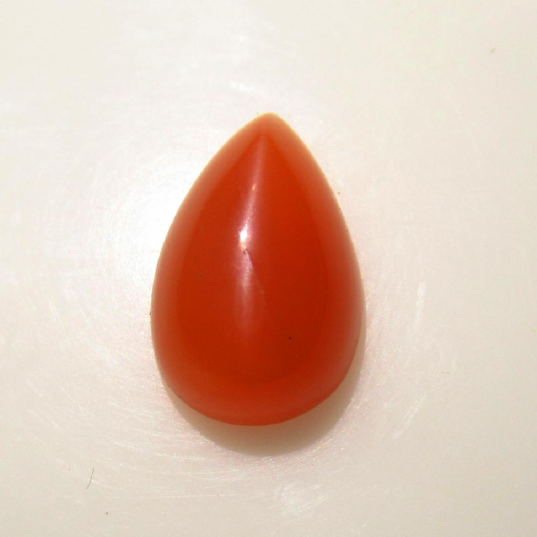 5.09 Ctw Natural Orange Moonstone Catseye Pear Cab: No Reserve! Title: 5.09 Ctw Natural Orange Moonstone Catseye Pear Cab Stone Clarity: Transparent Gemstones: Natural Moonstone Catseye Carat Weights: 5.09 Size/Dimensions: 14.20 x 9.00 x 5.90 mm Additi