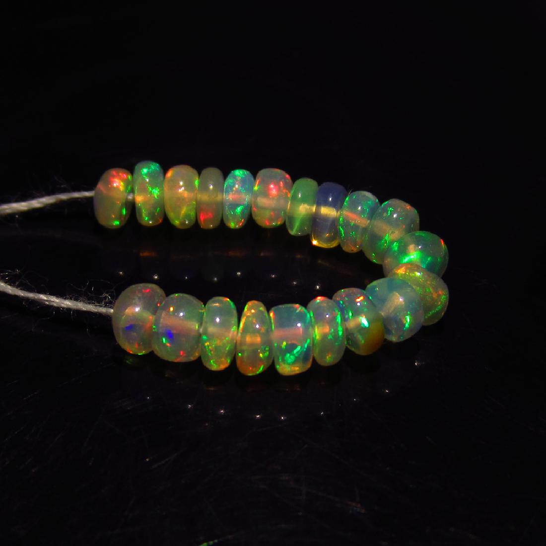 2.72 Ctw Natural 20 Drilled Round Fire Opal Beads (1 of 2)