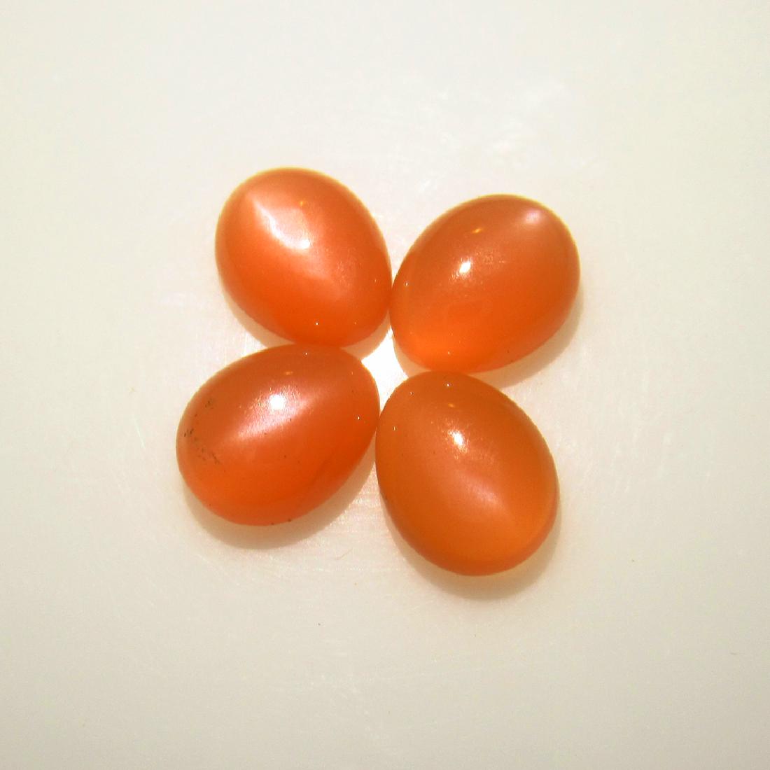 8.76 Ctw Natural 4 Orange Moonstone Matching Pear Set: No Reserve! Title: 8.76 Ctw Natural 4 Orange Moonstone Matching Pear Set Stone Clarity: Transparent Gemstones: Natural Moonstone Carat Weights: 8.76 Size/Dimensions: 9.80 x 7.70 x 4.20 mm / 4 PC's Add