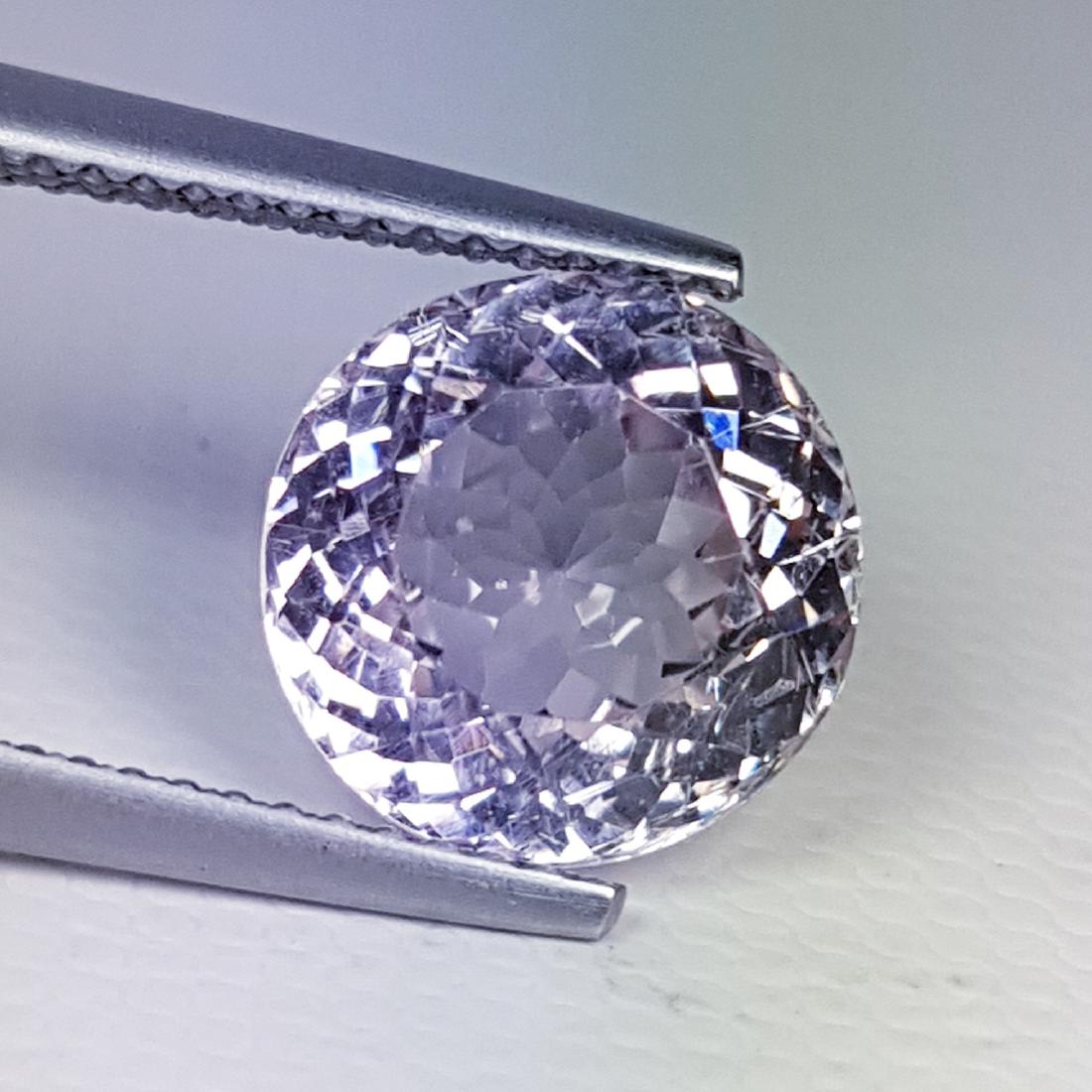 4.55 ct Top Luster Gem Round Cut Natural Kunzite (1 of 6)