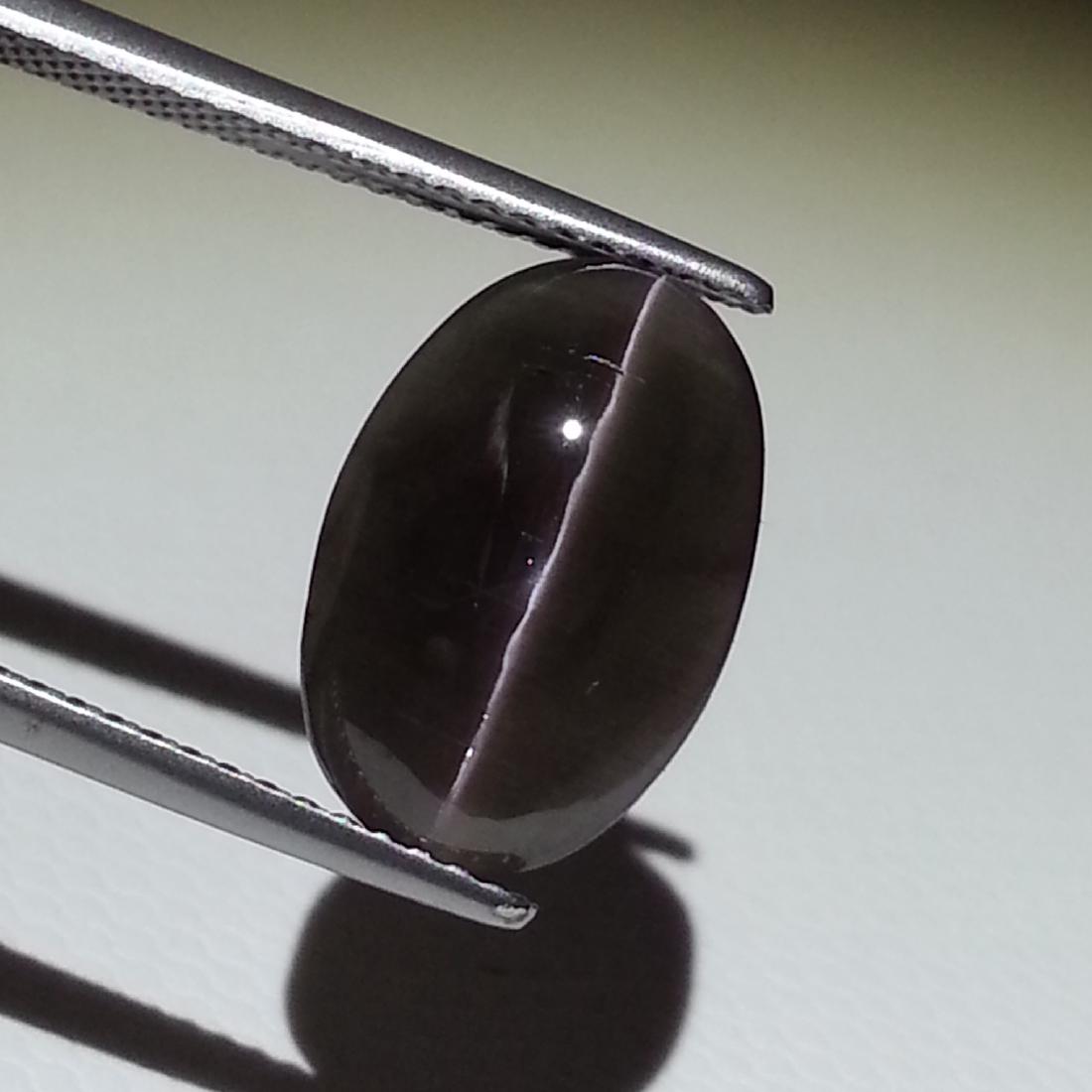 5.28 ct Natural Sillimanite Cat's Eye: No Reserve! Title: 5.28 ct Natural Sillimanite Cat's Eye Color/Clarity: Opaque Gemstones: Loosegemstone Carat Weights: 5.28 Size/Dimensions: 13.40 x 9.10 x 4.70 Additional Information: Oval - Africa <