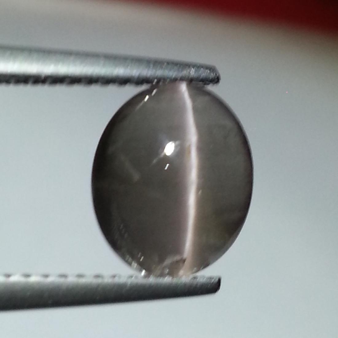 3.05 ct Natural Sillimanite Cat's Eye: No Reserve! Title: 3.05 ct Natural Sillimanite Cat's Eye Color/Clarity: Opaque Gemstones: Loosegemstone Carat Weights: 3.05 Size/Dimensions: 9.45 x 7.90 x 4.60 Additional Information: Oval - Africa