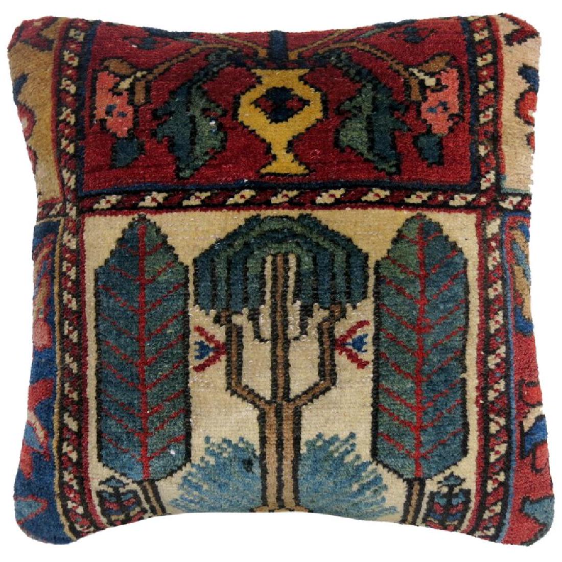 Pillow made from a antique Persian Bakhtiari rug. (1 of 4)