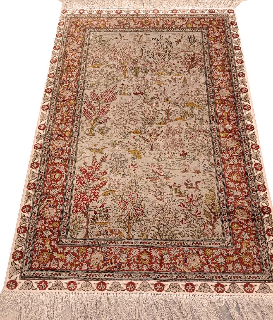 Antique Hereke Turkish Silk Carpet (1 of 19)