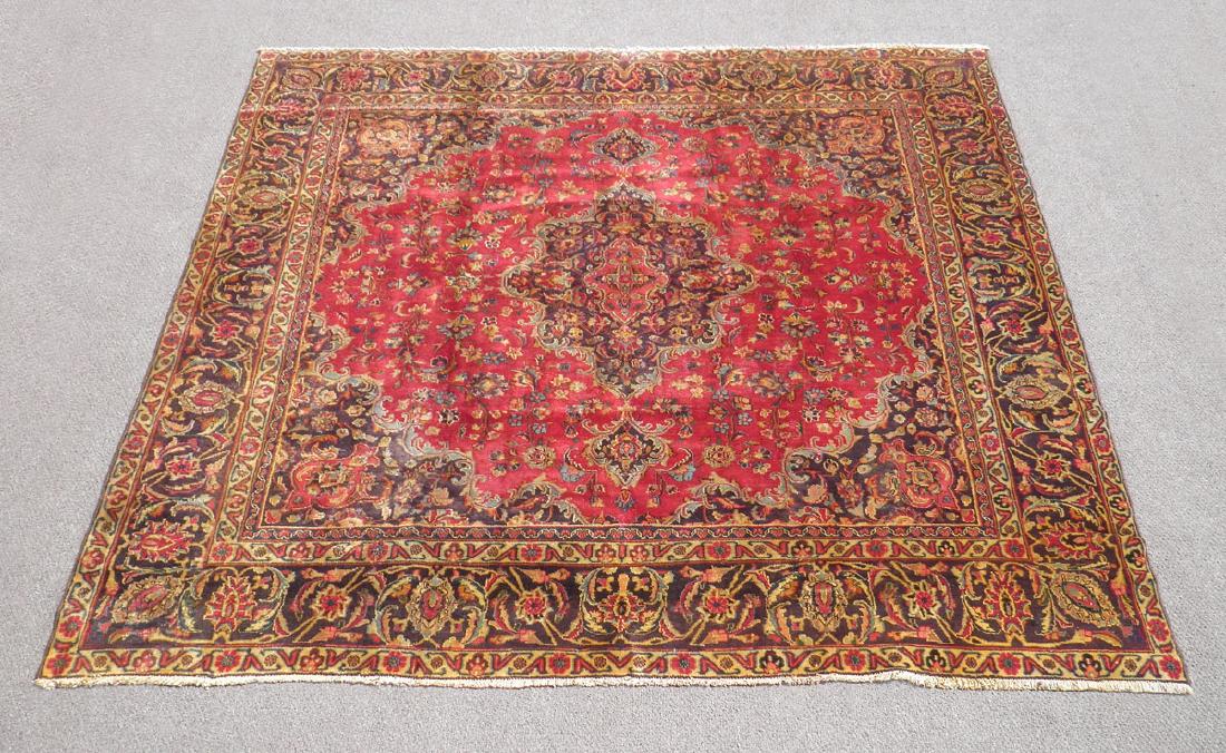 Hand Woven Semi Antique Persian Tabriz 8.9x9 (1 of 6)