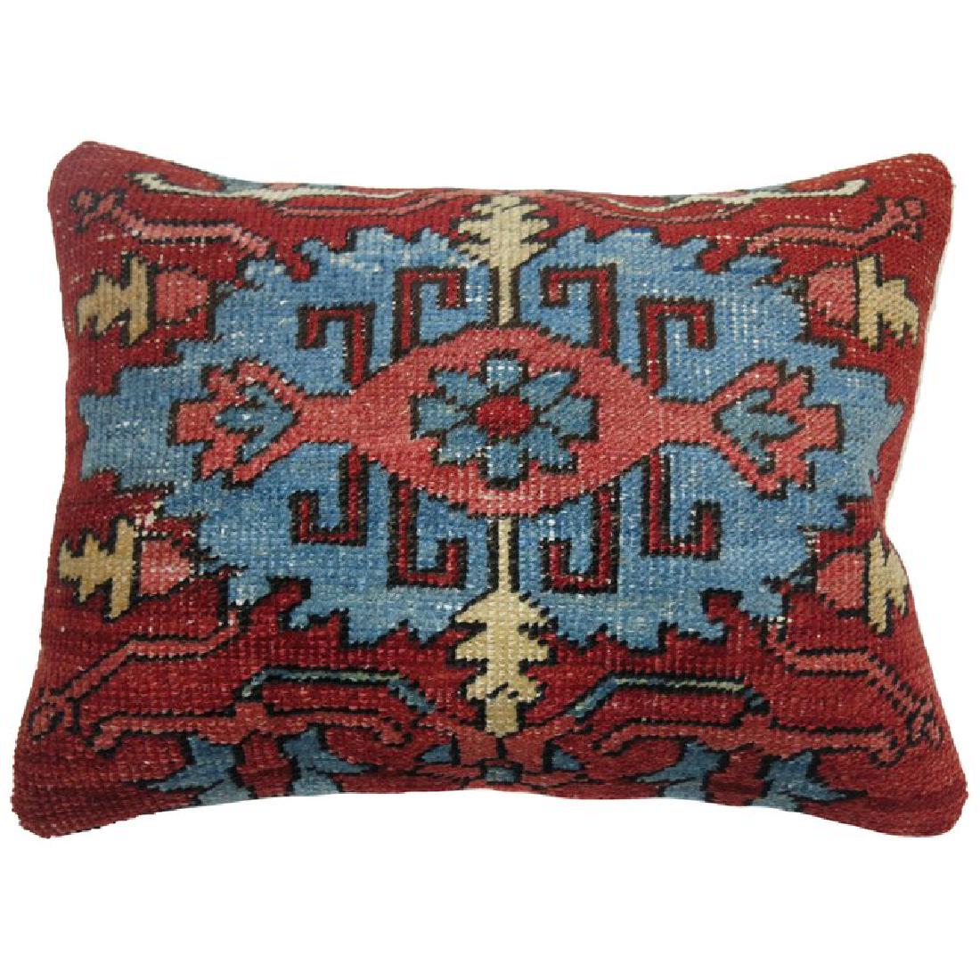 Pillow made from a antique Persian Heriz rug. (1 of 4)