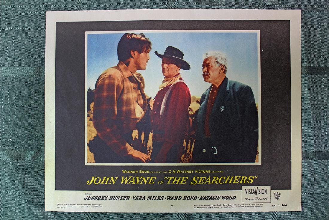 The Searchers (Warner Bros., US, 1956) lobby card #2: Description The Searchers (1956) An American Civil War veteran embarks on a journey to rescue his niece from the Comanches. Director: John Ford Writers: Frank S. Nugent (screenplay), Alan Le May (from