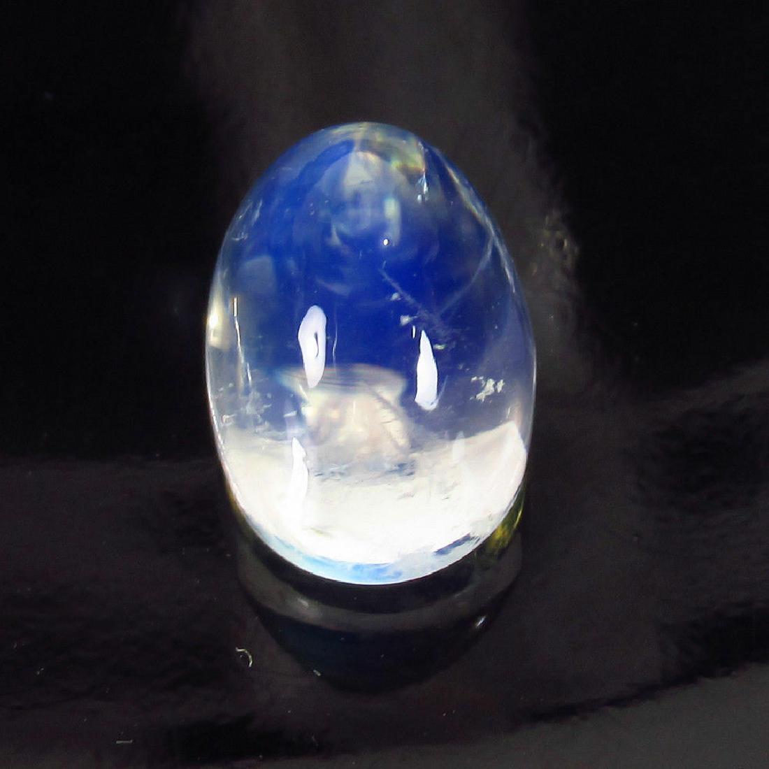 5.45 Ct Natural Blue Moonstone 12X8 mm Oval Cabochon: Reserve Reduced! Title: 5.45 Ct Natural Blue Moonstone 12X8 mm Oval Cabochon Stone Clarity: Transparent Gemstones: Blue Moonstone Carat Weights: 5.45 Size/Dimensions: 12.10 x 8.00 x 7.80 mm Additional