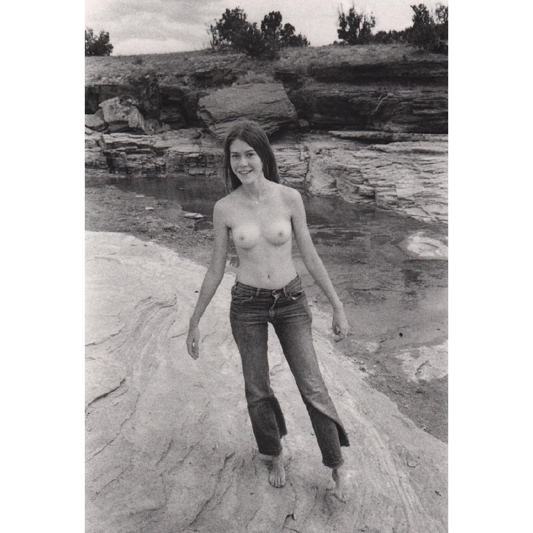 LARRY CLARK - Topless: Artist: LARRY CLARK Print Title: Topless Medium: Sheet-fed Gravure Printing Date: 1980's Printed in the USA Image Size Approx. 5.25 X 8 inches Lawrence Donald "Larry" Clark is an American film directo