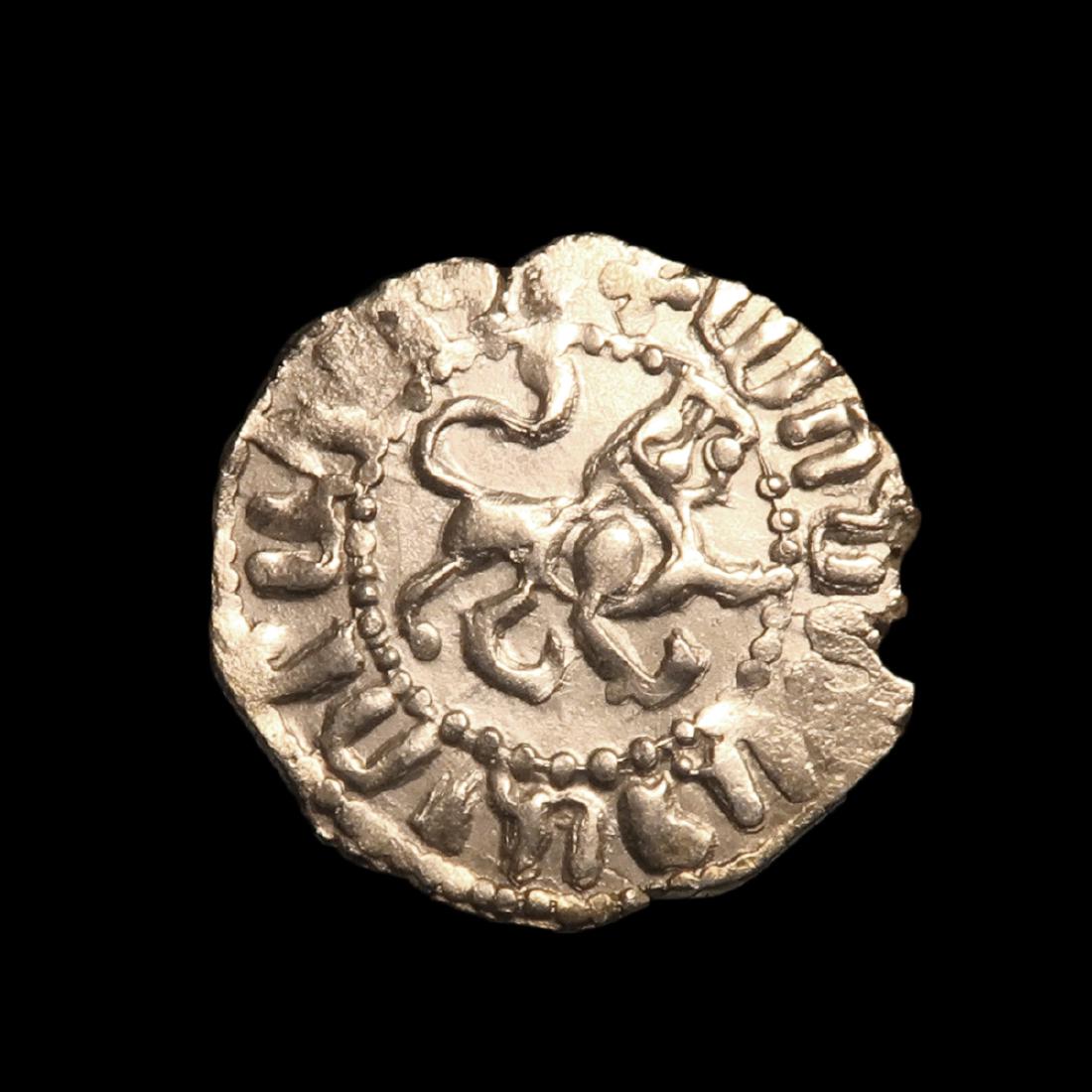 Medieval Crusaders Armenian Silver Tram, King Hetoum I: Date & Origin: Armenia, 1226-1270 A.D. Descripription: Medieval Silver Tram of Hetoum I and Zabel, Armenia, 1226-1270 A.D. Material: Silver Dimension: 2.1 cm D - 13/16 inch Reserve: $60.00 Shipping: D