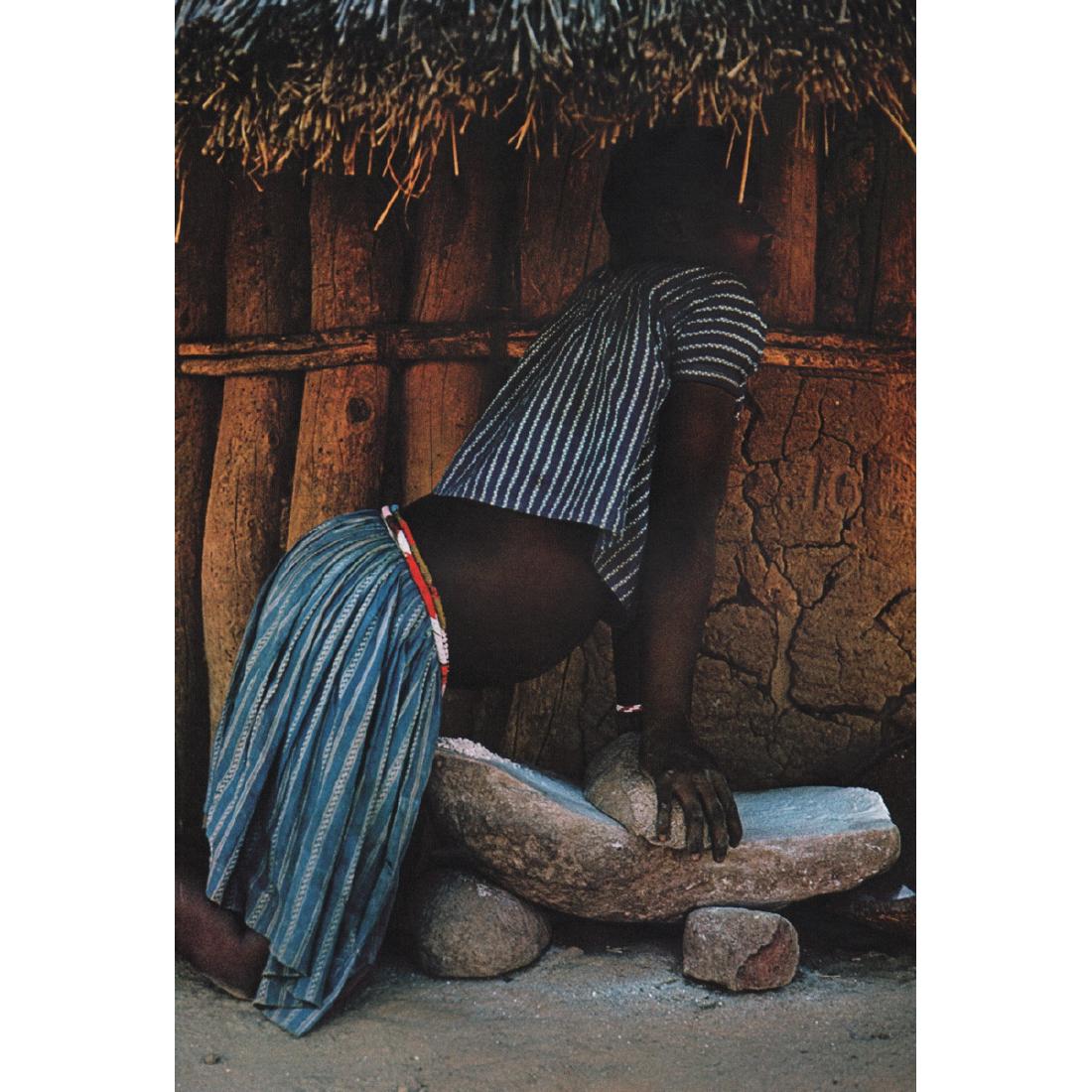 EMIL SCHULTHESS - Tonga Woman: Artist: EMIL SCHULTHESS Print Title: Tonga Woman Medium: Color Sheet-Fed Gravure Printing Date: 1960's Printed in Switzerland Image Size approx: 7.75 X 11 inches Emil Schulthess Emil Schulthess (1913-