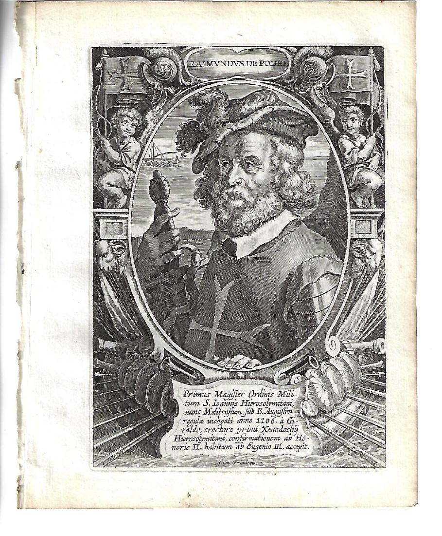 1634 Engraving Galle of Raimundus De Podio: 1634 Fine engraving of Raimundus De Podio by Cornelius Galle and Theodor Galle, printed at Antwerp. Fine condition, measures 5.5 x 7”. Reserve: $30.00 Shipping: Domestic: Flat-rate of $5.00 to anywh