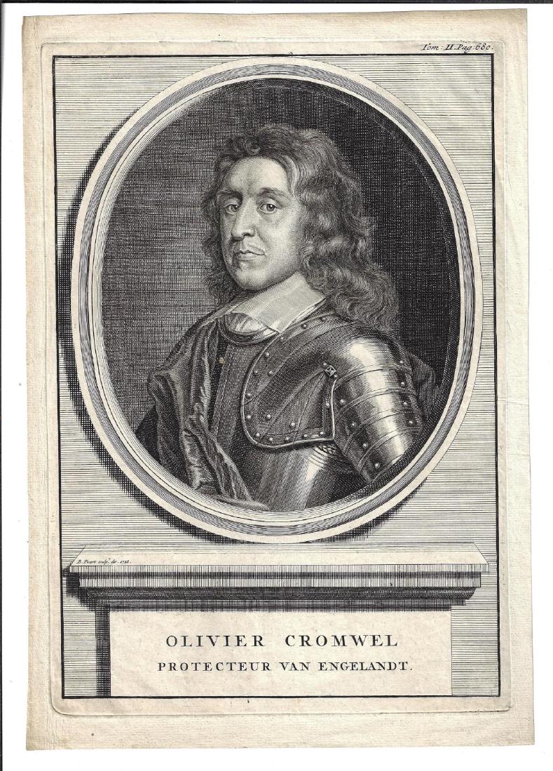1728 Engraving of Oliver Cromwell (1 of 1)
