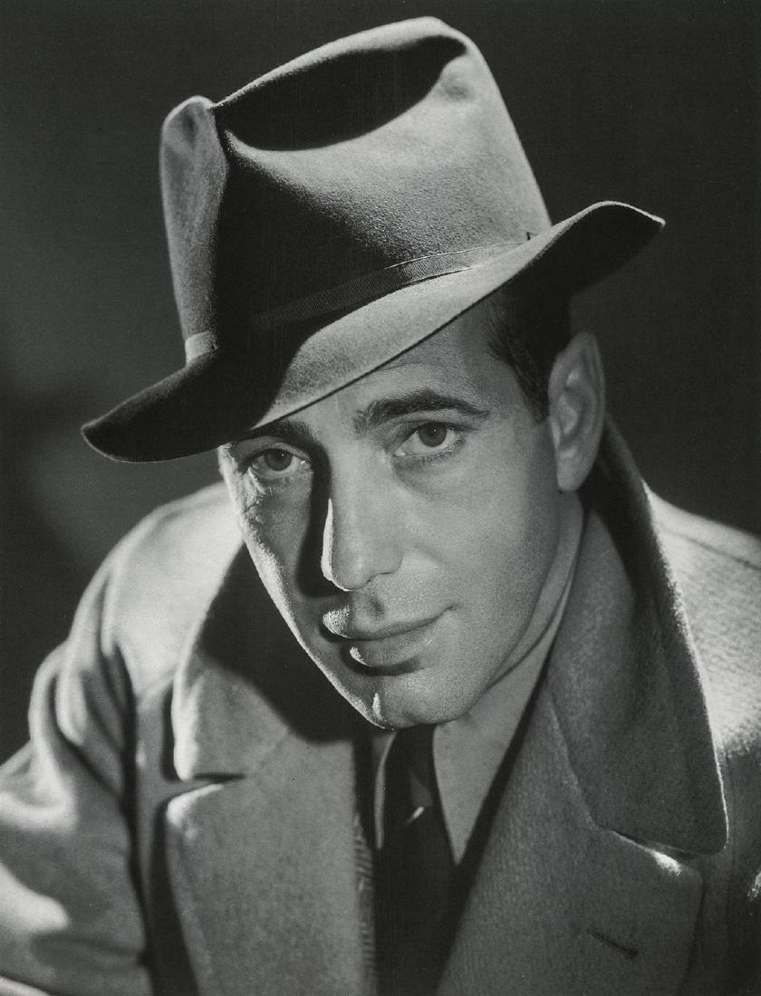 Humphrey Bogart: Artist: Hurrell Title: Humphrey Bogart Medium: Photo Litho, 1997, Japan Dimensions: 6.8x8.9" Heat Wax Mounted on 11x14" Conservation Board George Edward Hurrell (1904 - 1992) was a photographer who co