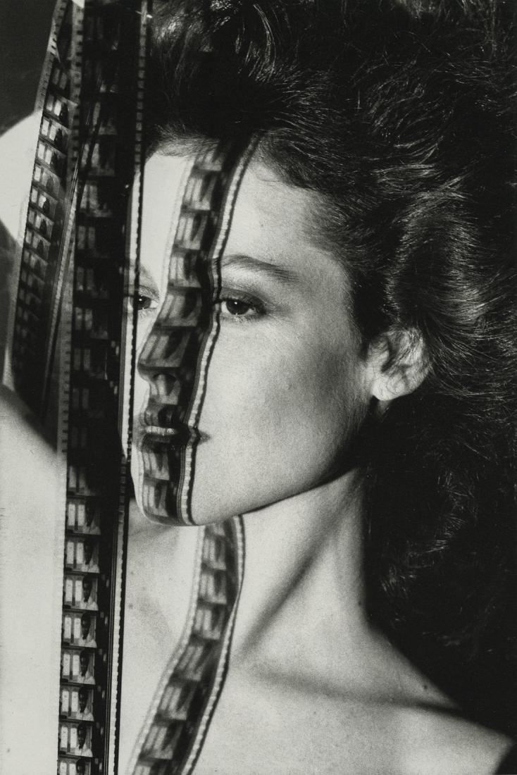 Sigourney Weaver, Los Angeles, 1983: Artist: Newton, Helmut Title: Sigourney Weaver, Los Angeles, 1983 Medium: Photo Litho, 1987, West Germany Dimensions: 6.1x9.2" Heat Wax Mounted on 11x14" Conservation Board Helmut Newton (1920 - 2004)