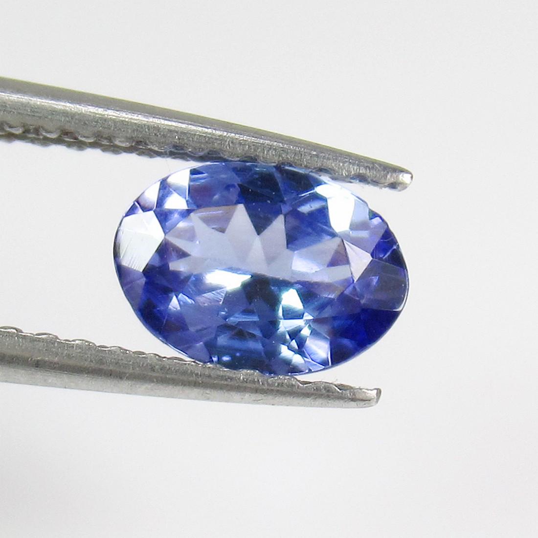 0.74 Ctw Natural Tanzanite 7X5 mm Oval Cut: No Reserve! Title: 0.74 Ctw Natural Tanzanite 7X5 mm Oval Cut Stone Clarity: VVS Loose Gemstone: Natural Tanzanite Carat Weights: 0.74 Size/Dimensions: 6.90 x 4.90 x 3.10 mm Top Class Luster / Excelle
