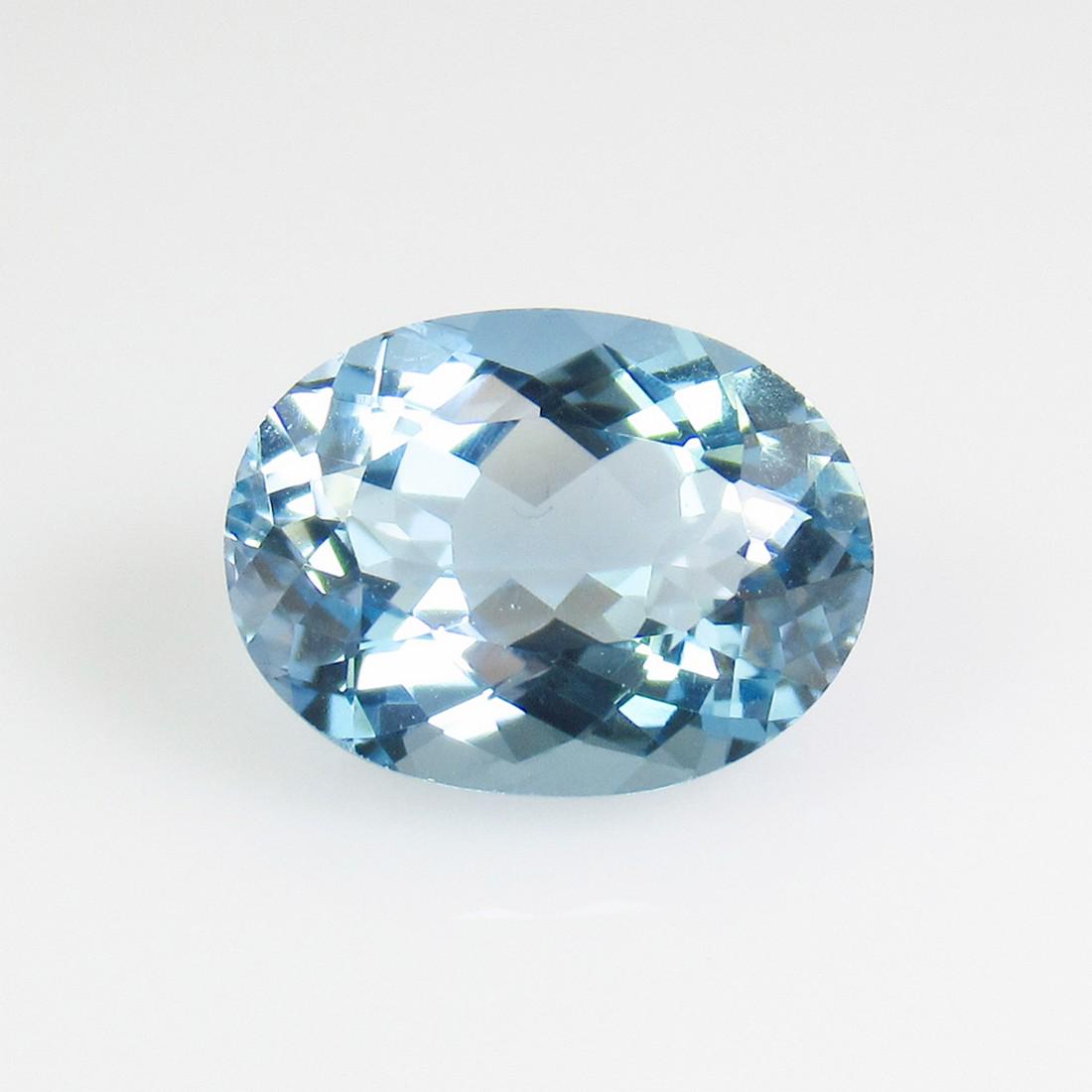 3.63 Ctw Natural Brazil Sky Blue Topaz Oval Cut (1 of 2)
