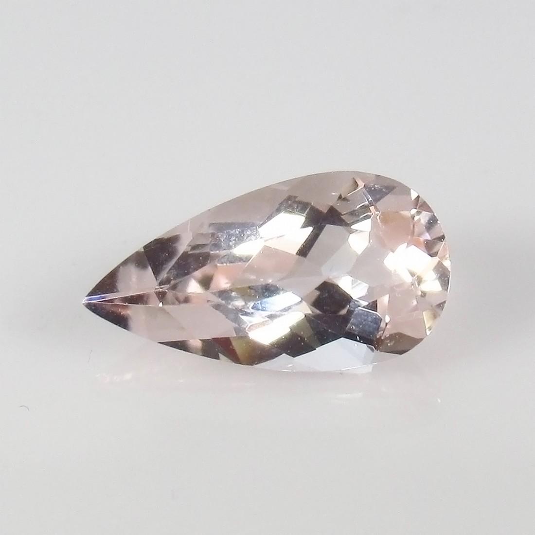 1.62 Ct Genuine Brazil Fine Pink Morganite Pear Cut: No Reserve! Title: 1.62 Ct Genuine Brazil Fine Pink Morganite Pear Cut Stone Clarity: VVS Gemstones: Morganite Carat Weights: 1.62 Size/Dimensions: 11.30 x 6.10 x 4.50 mm Fine Pink / Pear cut / Full L