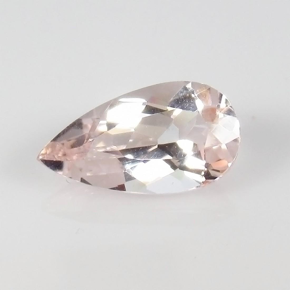 1.48 Ct Genuine Brazil Fine Pink Morganite Pear Cut: No Reserve! Title: 1.48 Ct Genuine Brazil Fine Pink Morganite Pear Cut Stone Clarity: VVS Gemstones: Morganite Carat Weights: 1.48 Size/Dimensions: 11.10 x 6.20 x 4 30 mm Fine Pink / Pear cut / Full L