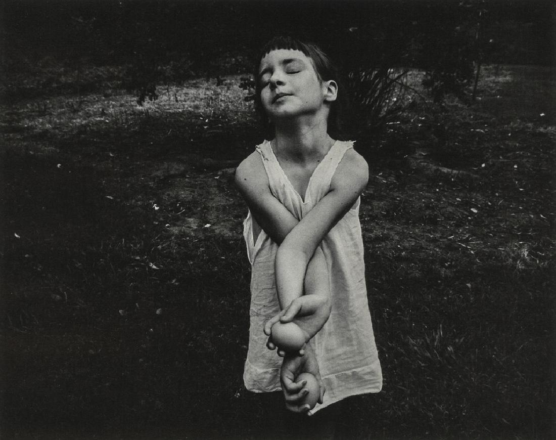 EMMET GOWIN - Nancy Wells, Danville, Virginia, 1969: Artist: Gowin, Emmet Title: Nancy Wells, Danville, Virginia, 1969 Medium: Photo Litho, 1974, USA Dimensions: 6.55x5.2" Heat Wax Mounted on 8.5x11" Conservation Board Emmet Gowin (1941) is an American 