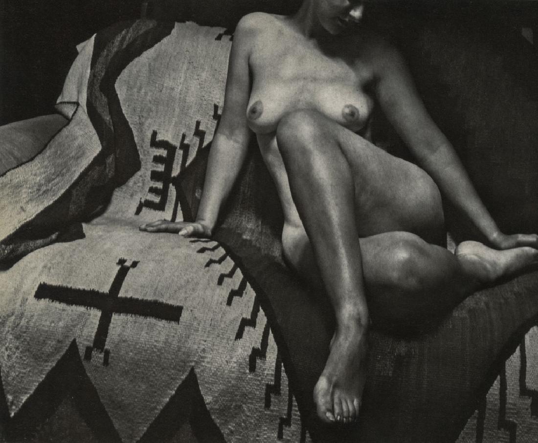 EDWARD WESTON - Nude, 1945: Artist: Weston, Edward Title: Nude, 1945 Medium: Duotone Photo Litho, 1974, Italy Dimensions: 8.1x6.7" Heat Wax Mounted on 11x14" Conservation Board Edward Henry Weston was a 20th-century American pho