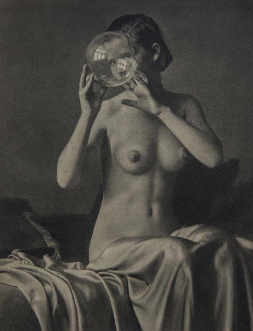 ALOIS ZYCH - Young Lady: Artist: Zych, Alois Title: Young Lady Medium: Sheet Fed Gravure, 1933, France Dimensions: 7.2x9.35" Heat Wax Mounted on 12x16" Conservation Board Alois Zych (1874-1943) was a Czech photographer best r
