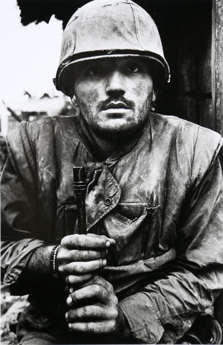 DON MCCULLIN - Shell-shocked US Marine, The Battle of: Artist: Don McCullin Title: Shell-shocked US Marine, The Battle of Hue, 1968 Date Printed: 2008 Medium: Photo Litho with Copyright Don McCullin/Contact Press Images/ Grazia Neri Printer Location: Ital