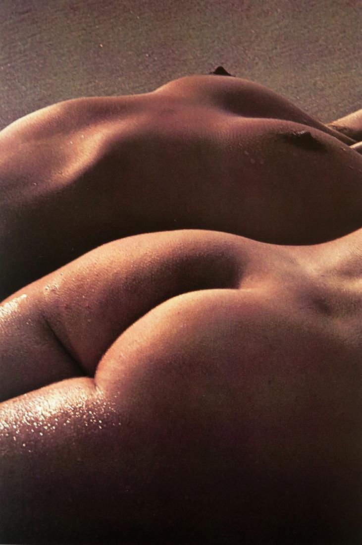 LUCIEN CLERGUE - Nude II: Artist: Lucien Clergue Title: Nude II Date Printed: 1979 Medium: Colour Photo-lithograph with signature Printer Location: Printed in Marseille Size: 20 x 30 cm - 8.5 x 13 Inches Mount 30 x 40 cm - 11.