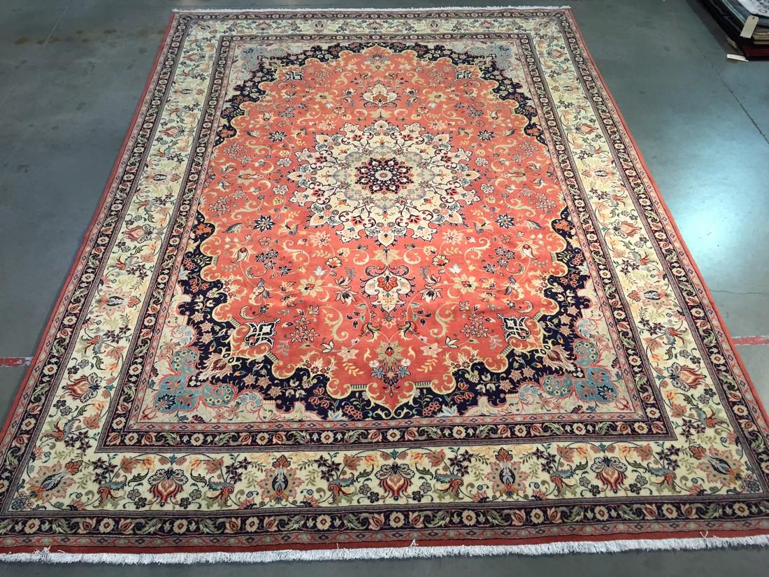 EXQUISITE AUTHENTIC PERSIAN ISFAHAN RUG 9'.8"X13'.0" (1 of 9)