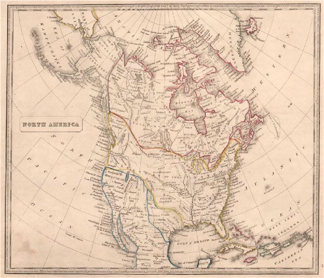 NORTH AMERICA showing Texas Republic & Western USA as (1 of 2)